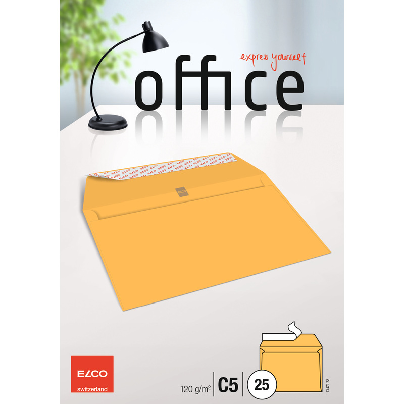 Elco Office Couvert gelb, C5, 25 Stück - 7610425348606_01_ow