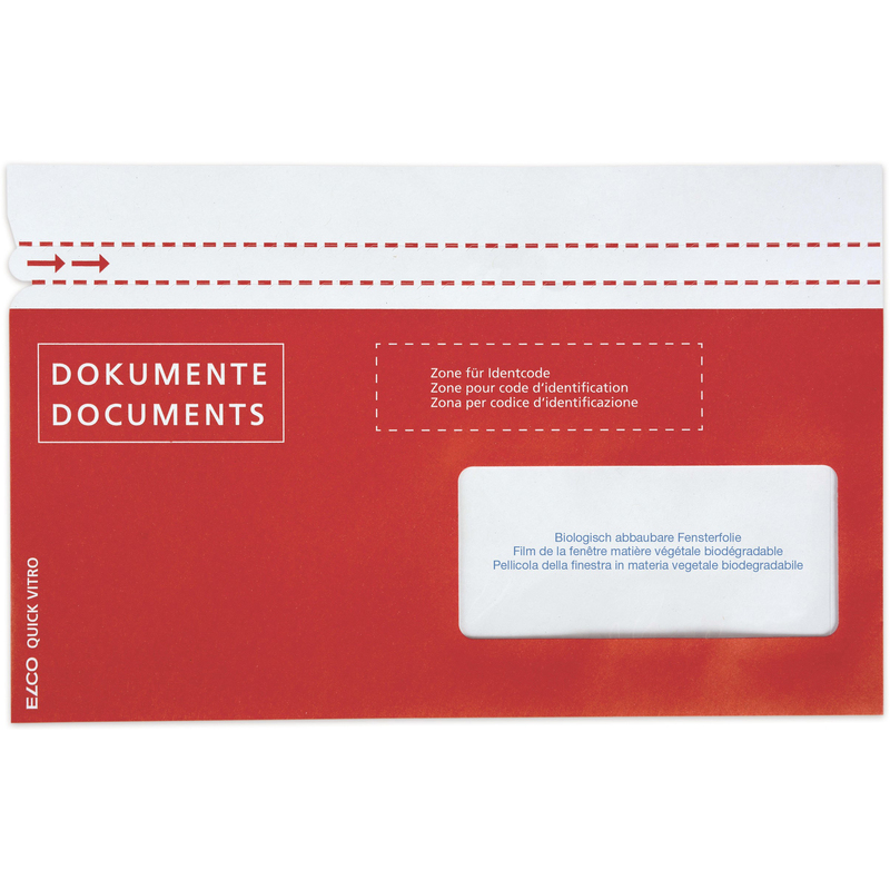 Elco pochettes pour documents Quick Vitro, papier, C5/6, à droite, 250 pièces - 7611722020851_01_ow