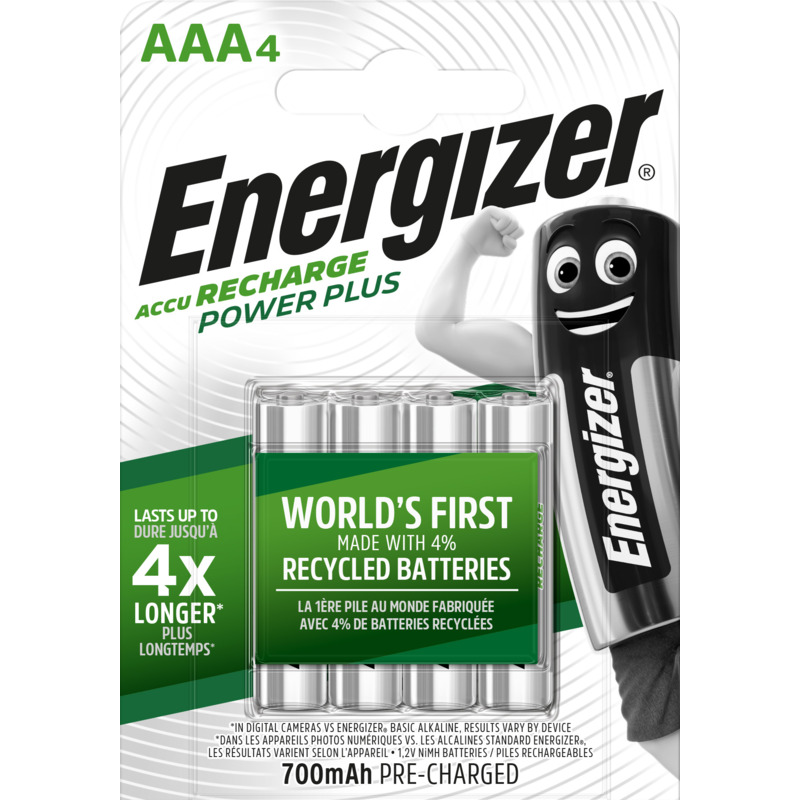 Energizer accu recharge Power Plus, AAA/HR03, 700 mAh, 4 pièce - 7638900417005__1_