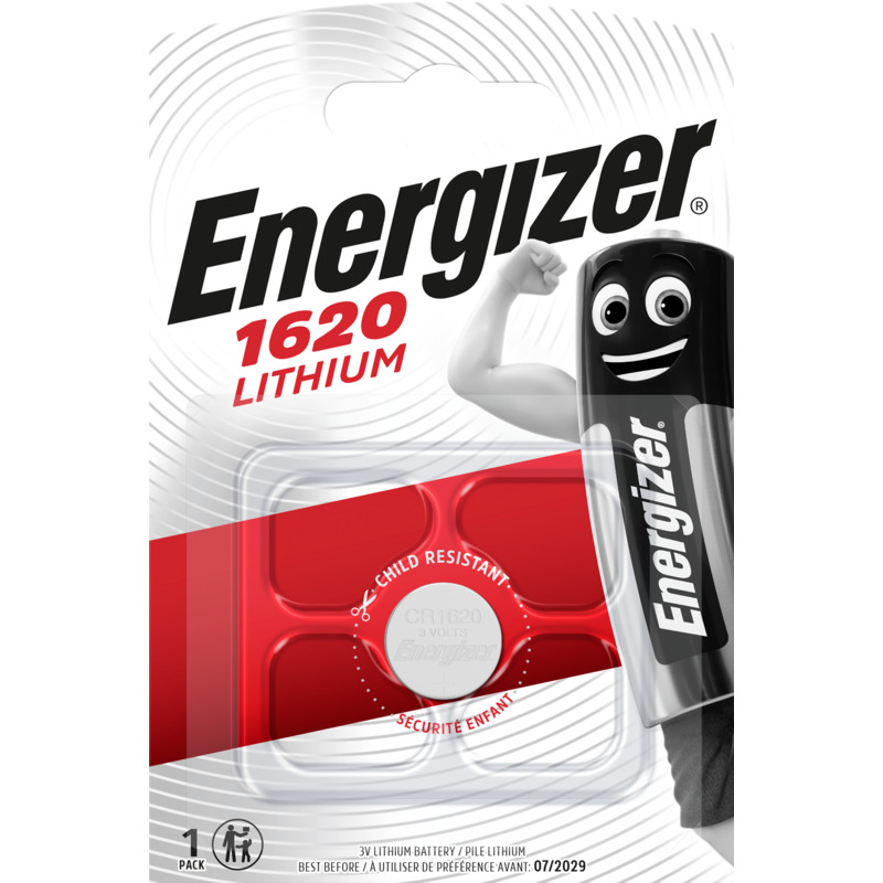 Energizer Knopfbatterie, CR1620, 1 Stück - 7638900411546_01_ow