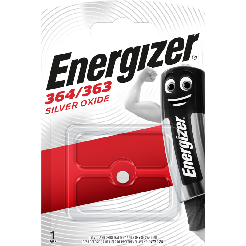 Energizer Knopfbatterie Silver Oxide, 364/363, 1 Stück - 7638900107753_01_ow