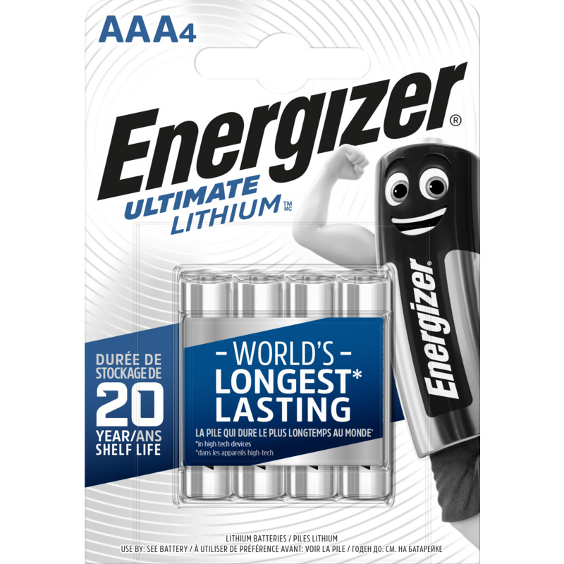Energizer piles Ultimate Lithium, AAA/LR03, 4 pièce - 7638900273267_01_ow