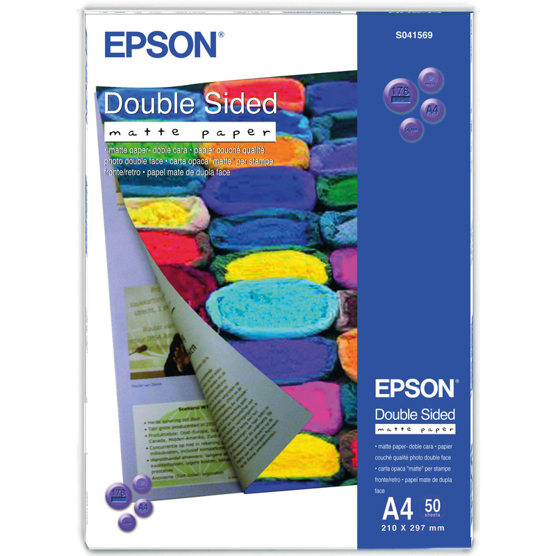 Epson Double Sided Matte Fotopapier, A4, 178 g/m², matt - 10343839014_01_ow