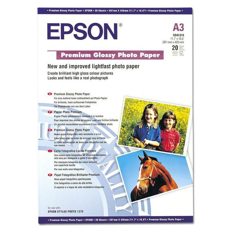 Epson Premium Glossy Fotopapier, A3, 255 g/m², glanz - 10343819788_01_ow