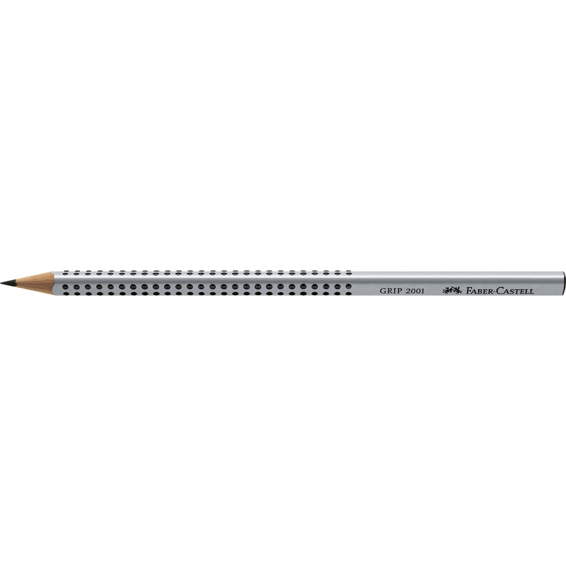 Faber-Castell Bleistift Grip 2001, 1.4 mm, B, silber - 4005401170013_01_ow