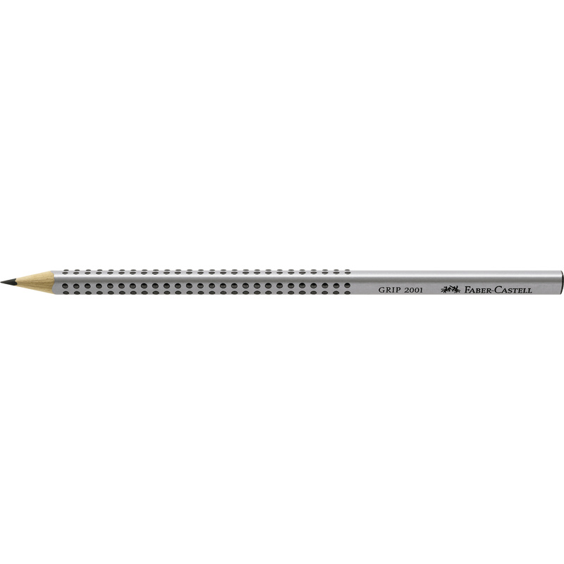 Faber-Castell Bleistift Grip 2001, 1.4 mm, HB, silber - 4005401170006_02_ow