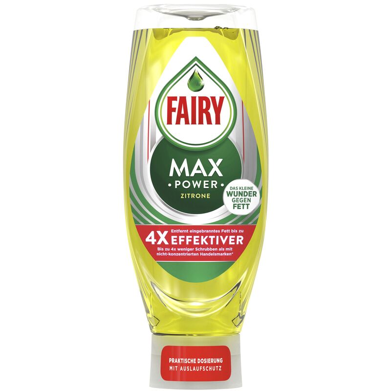 Fairy Geschirrspülmittel Max Power Zitrone, 660 ml, gelb - 8006540422823_01_ow