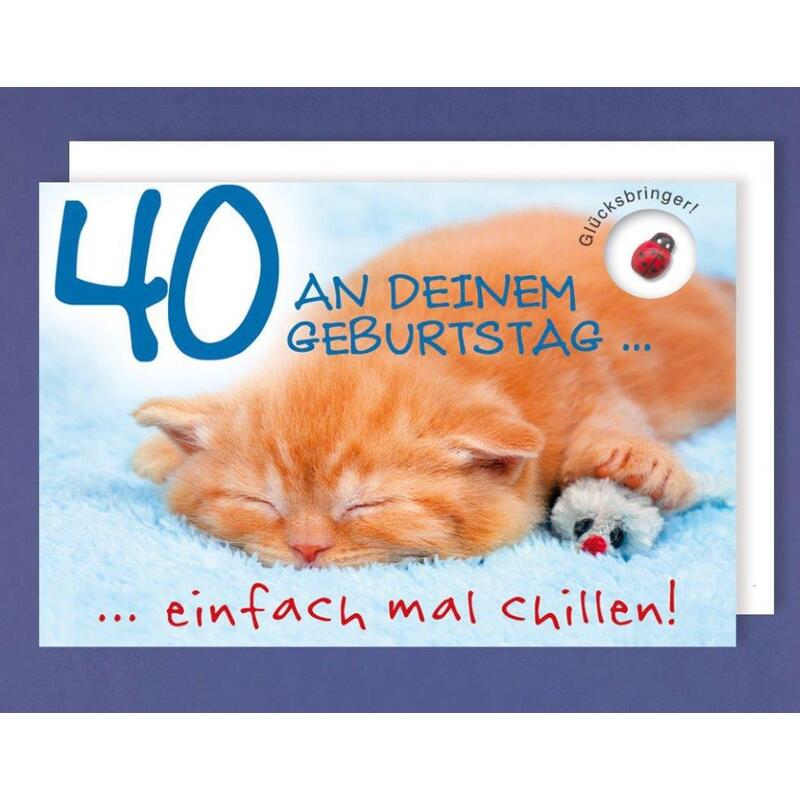 Geburtstagskarte zum 40.
