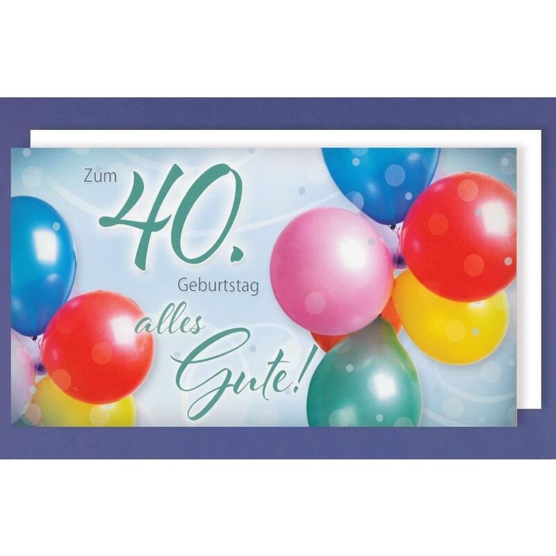 Geburtstagskarte zum 40.