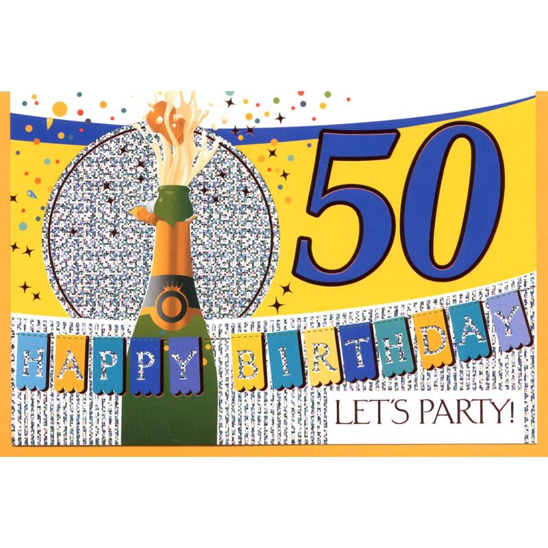 Geburtstagskarte zum 50.