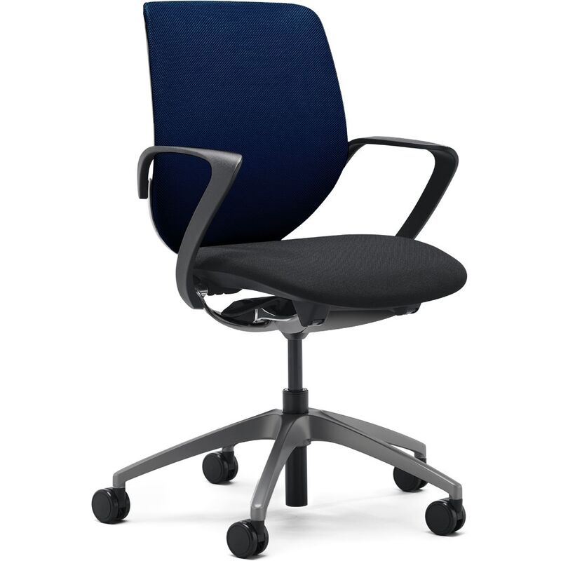 Giroflex 313 chaise de bureau, noir/bleu foncé - 7630006748540_01_ow