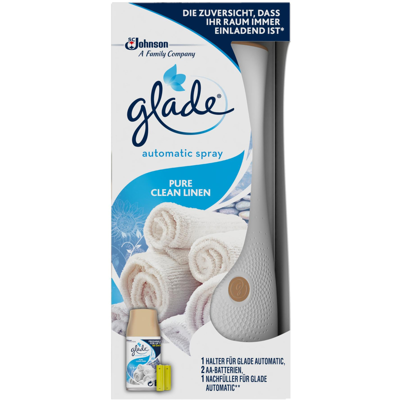Glade Automatic Spray Pure Clean Linen, Starter Set, 269 ml 