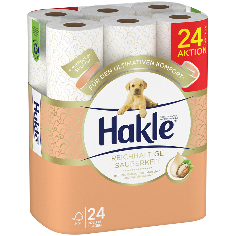 Hakle Papier toilette propreté généreuse 4 couches, 24 Unité - 5029053564678_01_ow