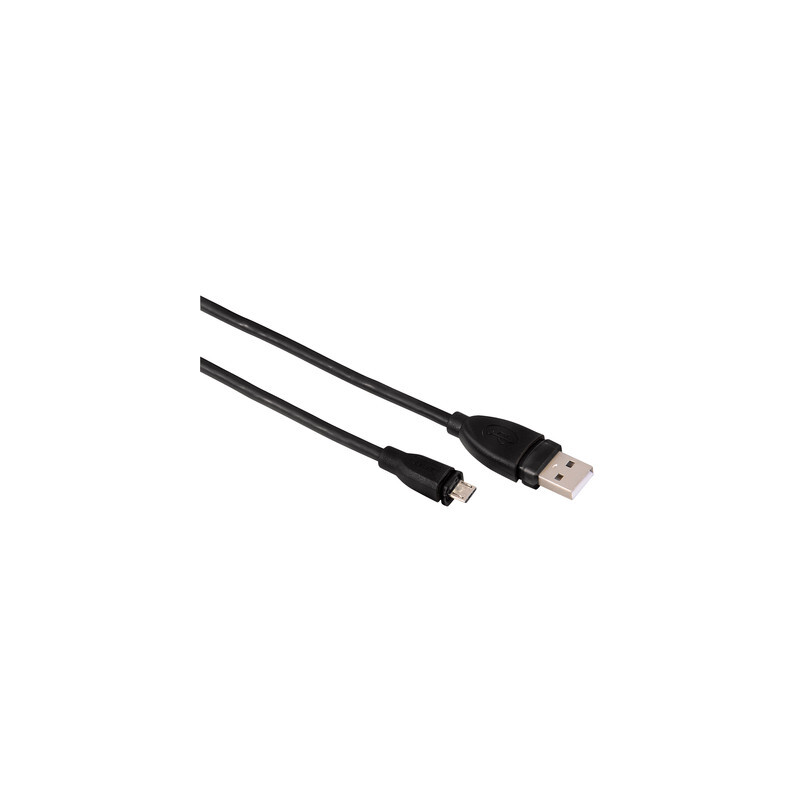 HAMA Micro-USB-2.0-Kabel, geschirmt, schwarz, 0,75 m - 4007249545879_01_ow