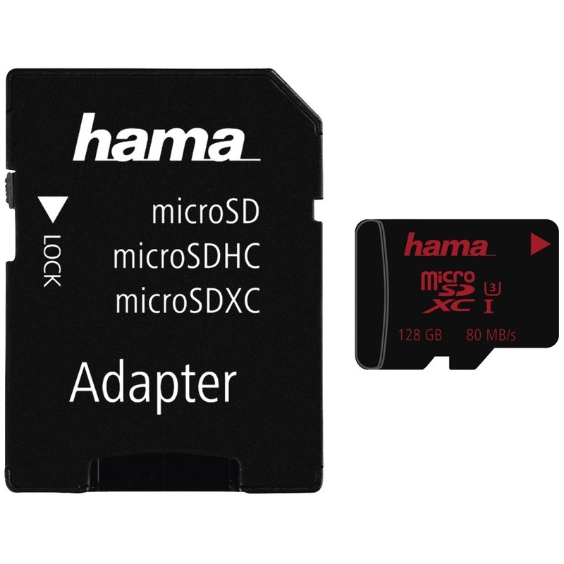 Hama Speicherkarte microSDXC Class 3 + SD-Adapter, 128 GB, 1 Stück - 4047443345936_01_ow