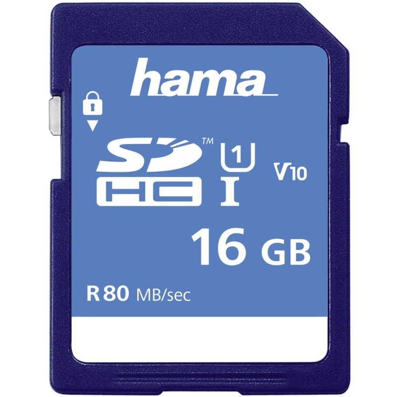 Hama Speicherkarte SDHC Class 10, 16 GB, 1 Stück - 4047443300324_01_ow
