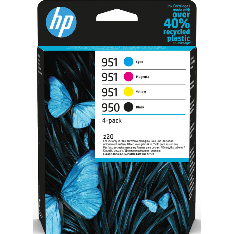 HP 951 pack de 3 cartouches d'encre cyan/magenta/jaune
