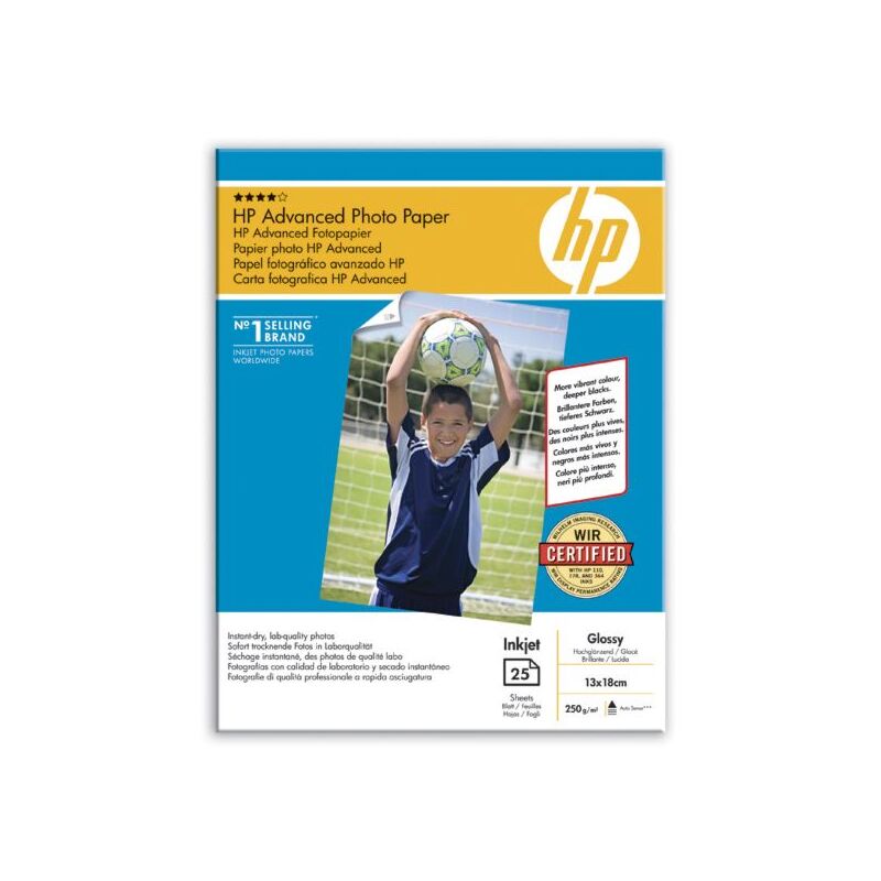 HP Advanced Fotopapier, 13 x 18 cm, 250 g/m², glanz - 882780349643_01_ow