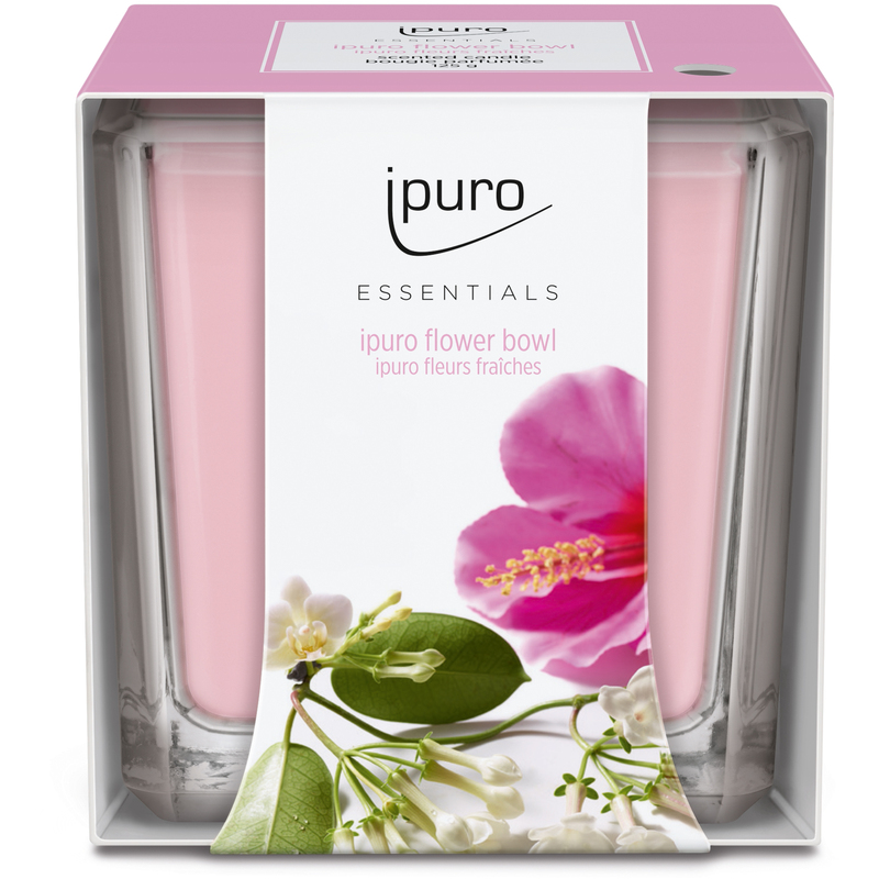 ipuro bougie parfumée Essentials, 125 g, Flower Bowl Pink - 4051281984301_01_ow