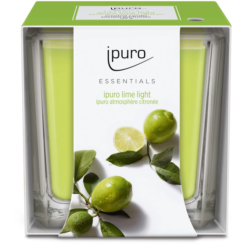 ipuro bougie parfumée Essentials, 125 g, lime light, vert - 4051281984349_01_ow