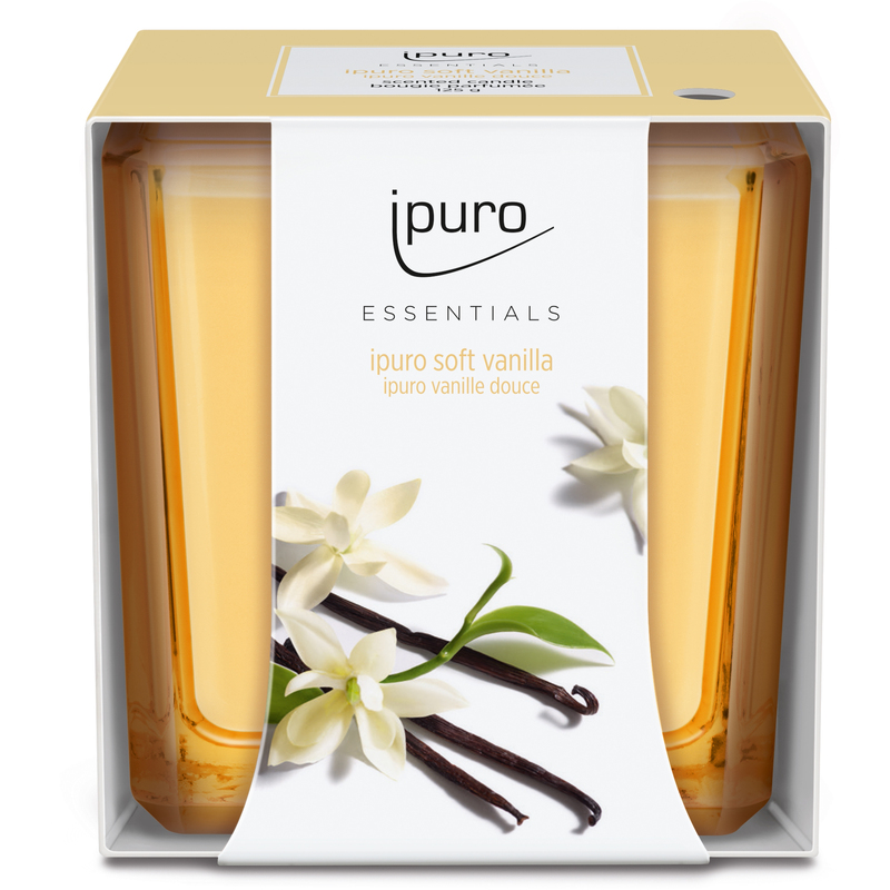 ipuro Duftkerze Essentials, 125 g, Soft Vanilla, orange - 4051281984424_01_ow