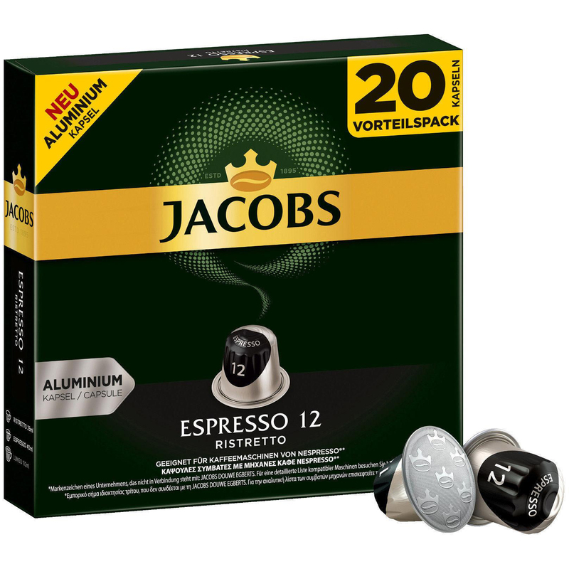 Jacobs Kapseln Espresso 12 Ristretto, 20 Stück - 8711000377505_03_ow