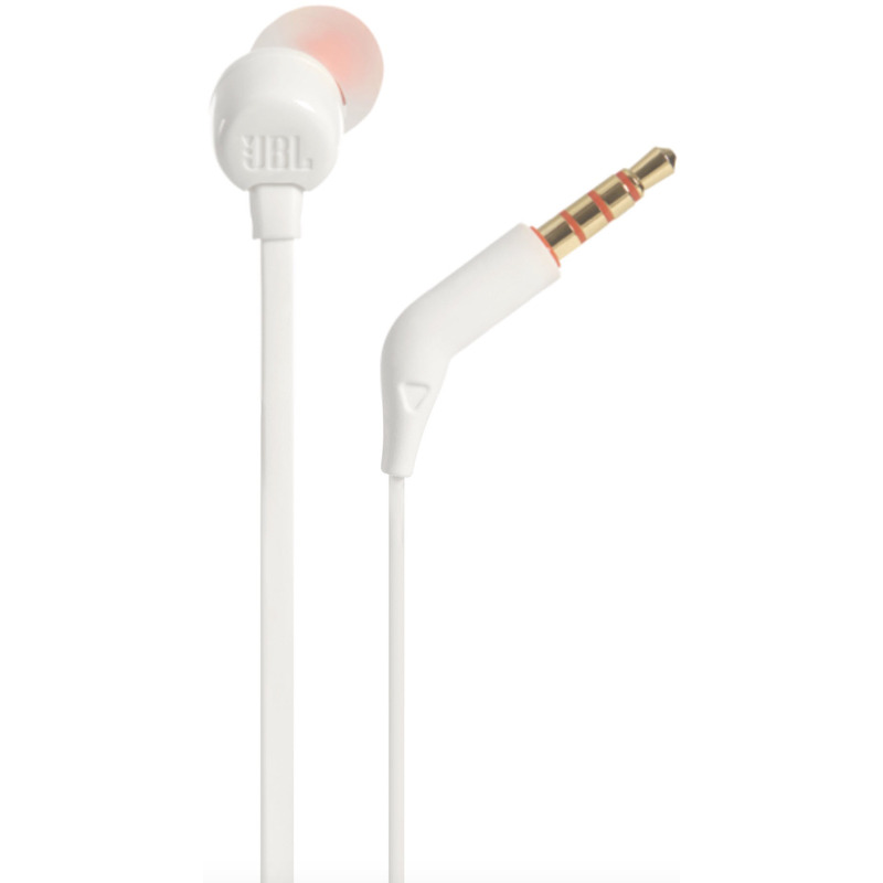 Kopfhörer, weiss Kabel, In-Ear T110 mit JBL