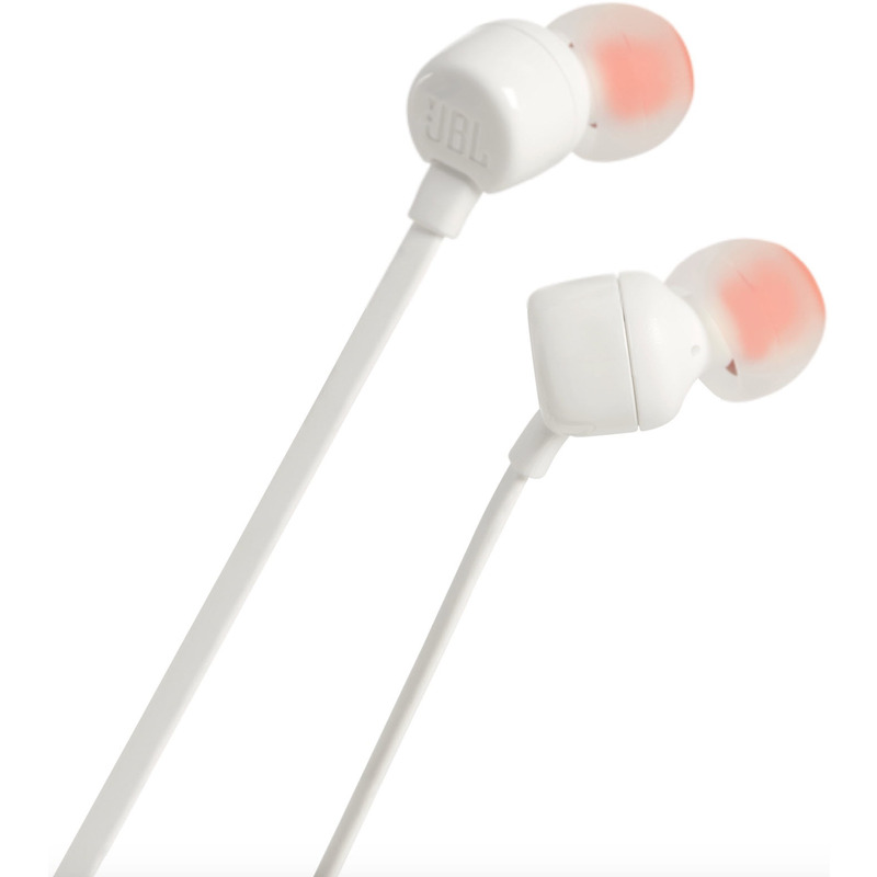 JBL T110 In-Ear Kopfhörer, mit Kabel, weiss