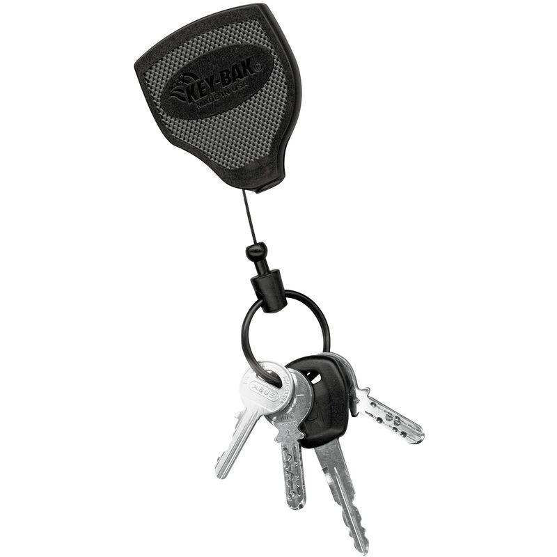 Rieffel Key-Bak Schlüsselanhänger mit Gürtelclip, Anhänger gross, 120 cm Auszugsschnur aus Kevlar - 88056015056_01_ow