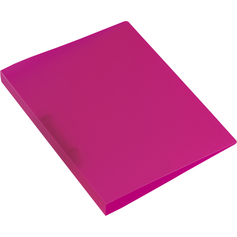 Kolma Ringbuch Easy, A4, 3 cm, pink/transparent - 7611967021415_01_ow