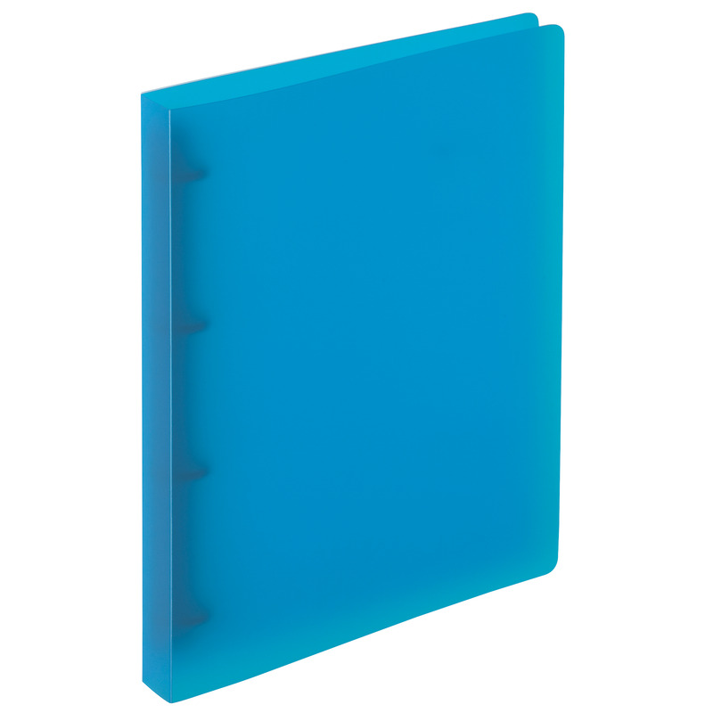 Kolma Zeigebuch Easy, 4-Ring, A4, 3 cm, blau transparent - 7611967020685_01_ow