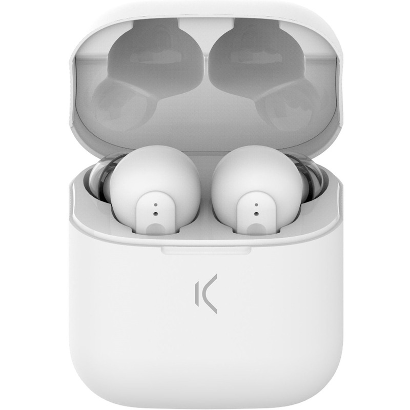 Ecouteurs Sans Fil Bluetooth Intra Auriculaires Blanc - Ksix Contact