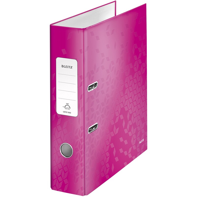 Leitz Ordner 180° WOW, A4, 8 cm, pink - 4002432394678_01_ow