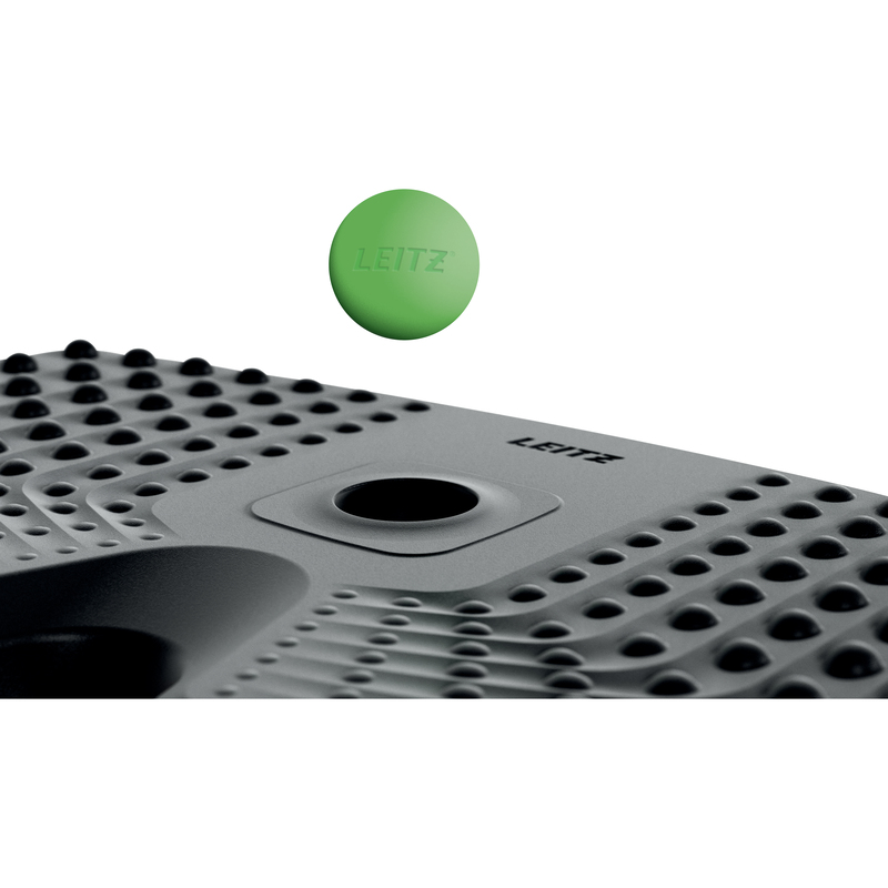 Ballon D'assise Leitz Ergo Active, Fonction Anti-basculement, Alternative Ergonomique à La Chaise De Bureau, Diamètre 75 Cm, Housse En Tissu, Pompe à Air Manuelle, 2 Bouchons, Gris Foncé, 65430089