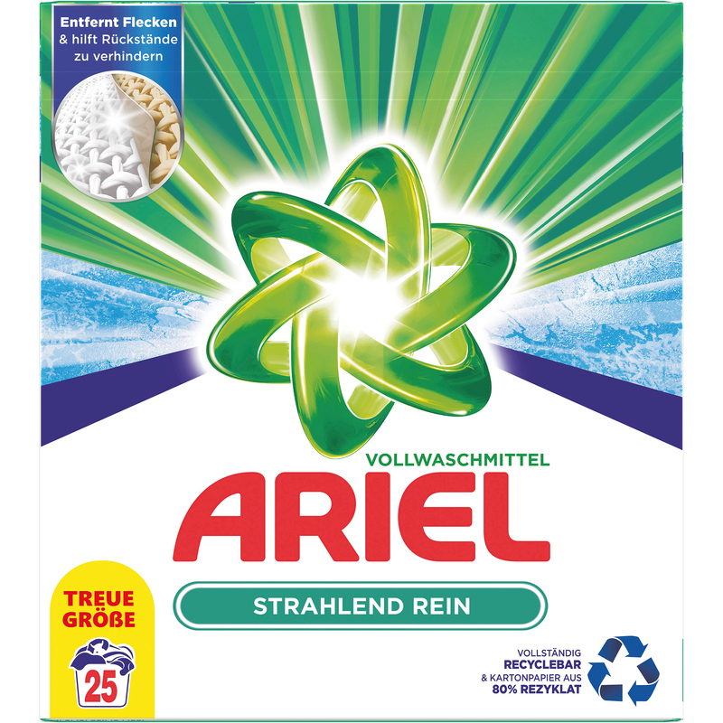 Ariel lessive en poudre, Régulière, 1,625 kg - 8006540042892_01_ow