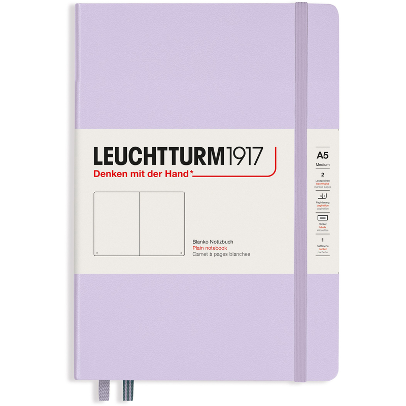 Leuchtturm1917 carnet de notes medium, 145 x 210 mm, neutre, lilas - 4004117609282_01_ow