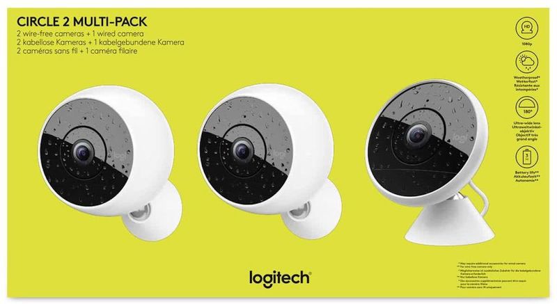 Logitech Circle Circle Wired Logitech Circle Rechargeable Battery