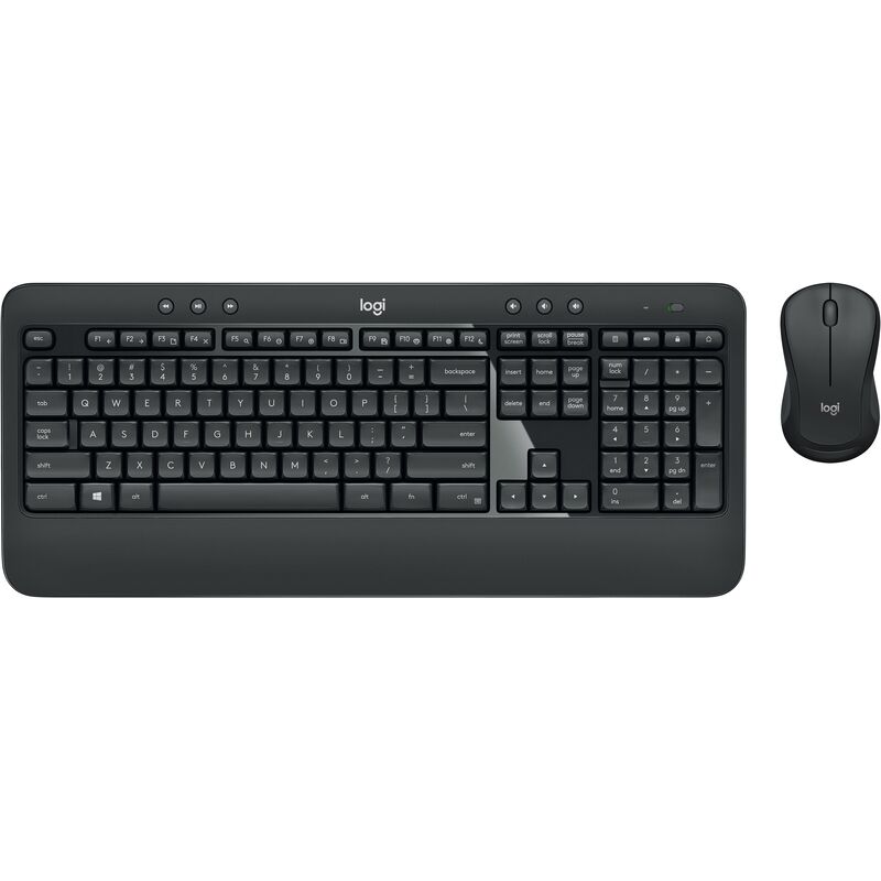 und Logitech Tastatur- Maus-Set Advanced kabelloses MK540