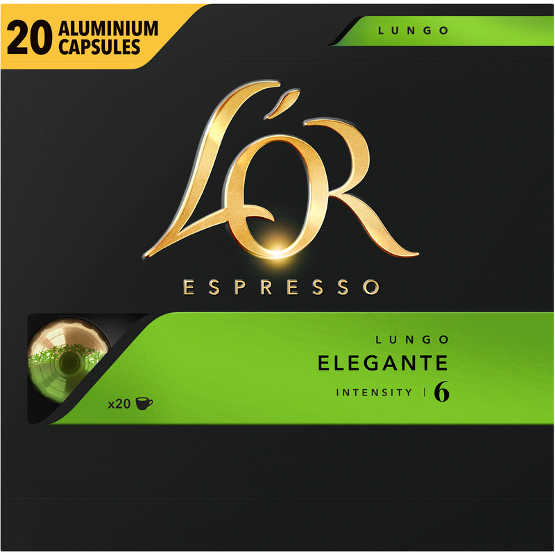 LOR Kaffeekapseln Lungo Elegante, 20 Stück - 8711000377239_02_ow