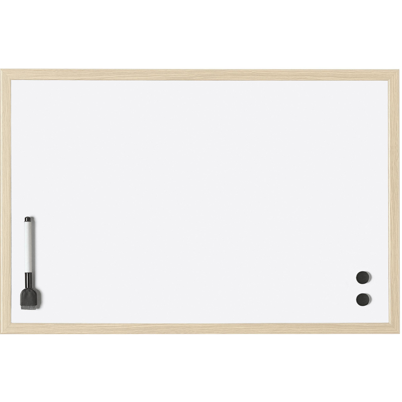 Magnetoplan Whiteboard mit Holzrahmen, 60 x 40 cm, lackiert 