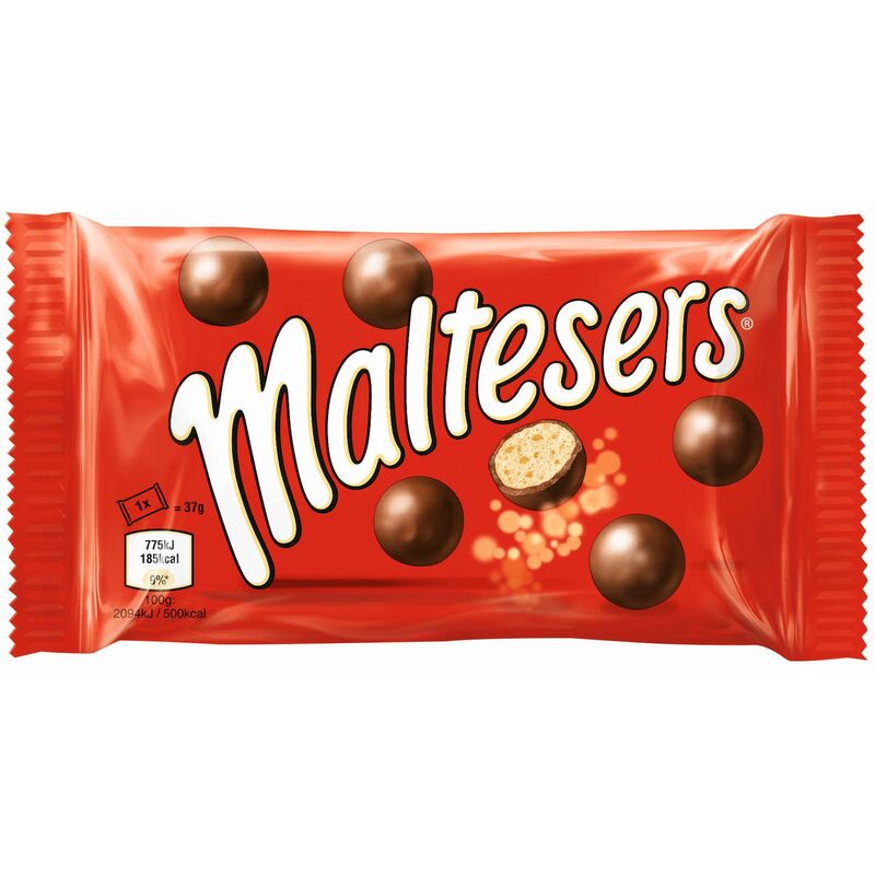 Maltesers Malzkugeln mit Schokoladenüberzug, 37 g, 25 Stück - 5000159316323_01_ow