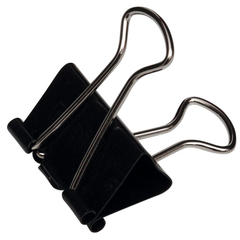 Foldback-Klammer schwarz 19 mm - jetzt kaufen bei
