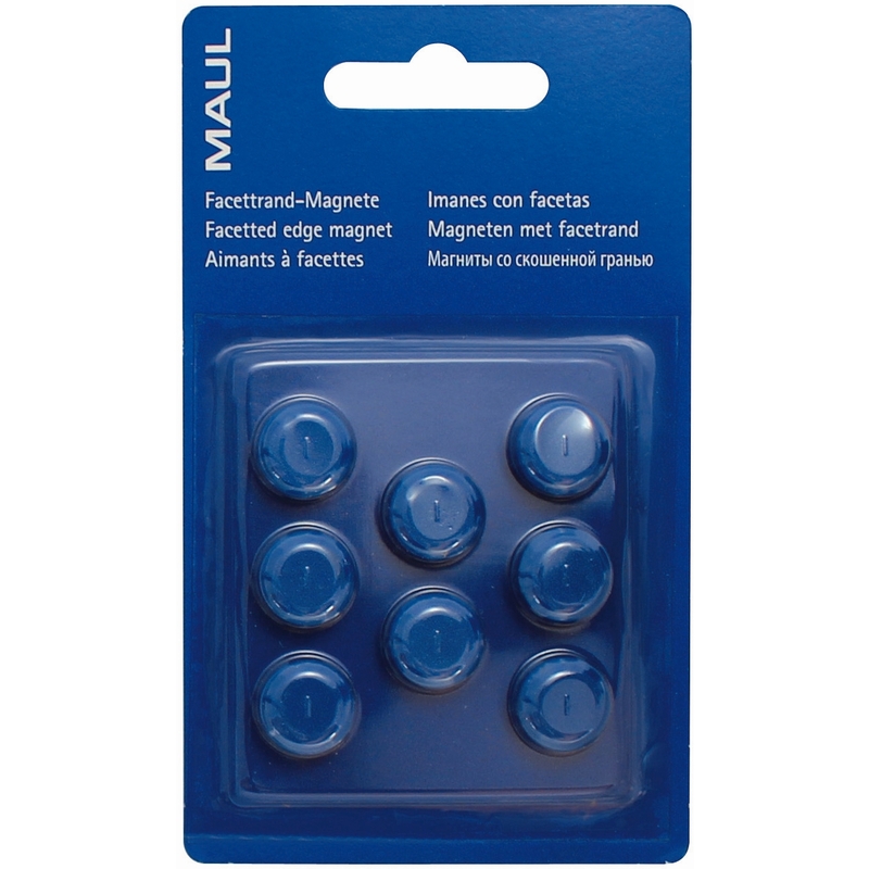 Maul Magnete, 15 mm, blau, 8 Stück - 4002390027113_01_ow