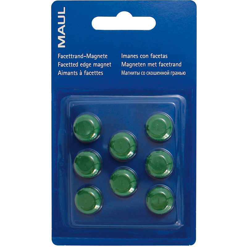 Maul Magnete, 15 mm, grün, 8 Stück - 4002390027151_01_ow