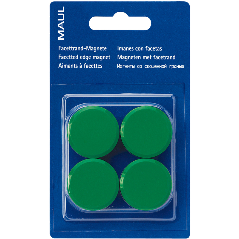 Maul Magnete, 30 mm, grün, 4 Stück - 4002390027298_01_ow