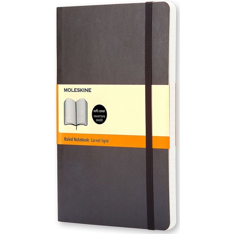 Moleskine Classic carnet de notes, couverture souple, A5, ligné, noir - 9788883707162_01_ow
