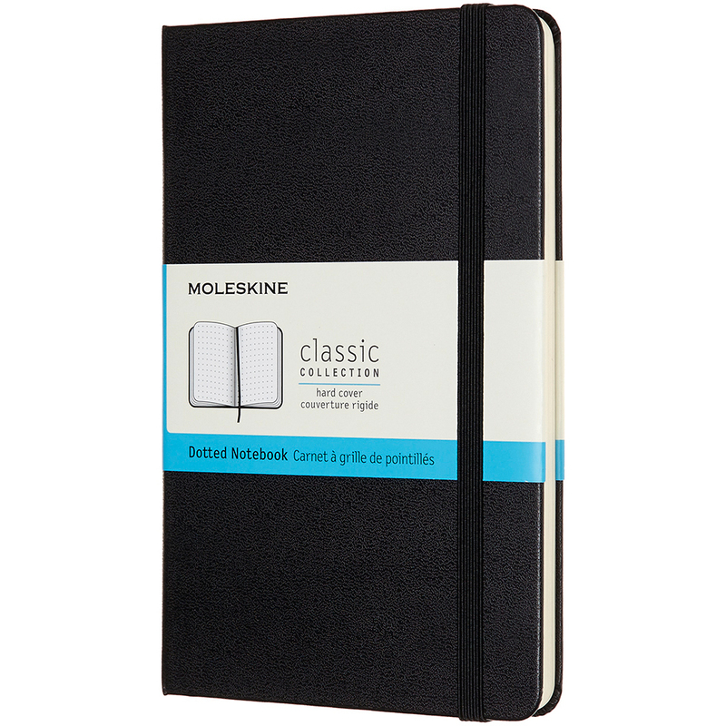 Moleskine Classic Notizbuch, Hardcover, 115 x 180 mm, gepunktet, schwarz - 8058647626611_01_ow