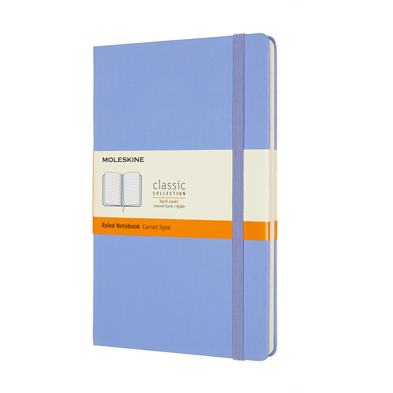 Moleskine Classic Notizbuch, Hardcover, A5, liniert, hortensienblau - 8056420850819_01_ow