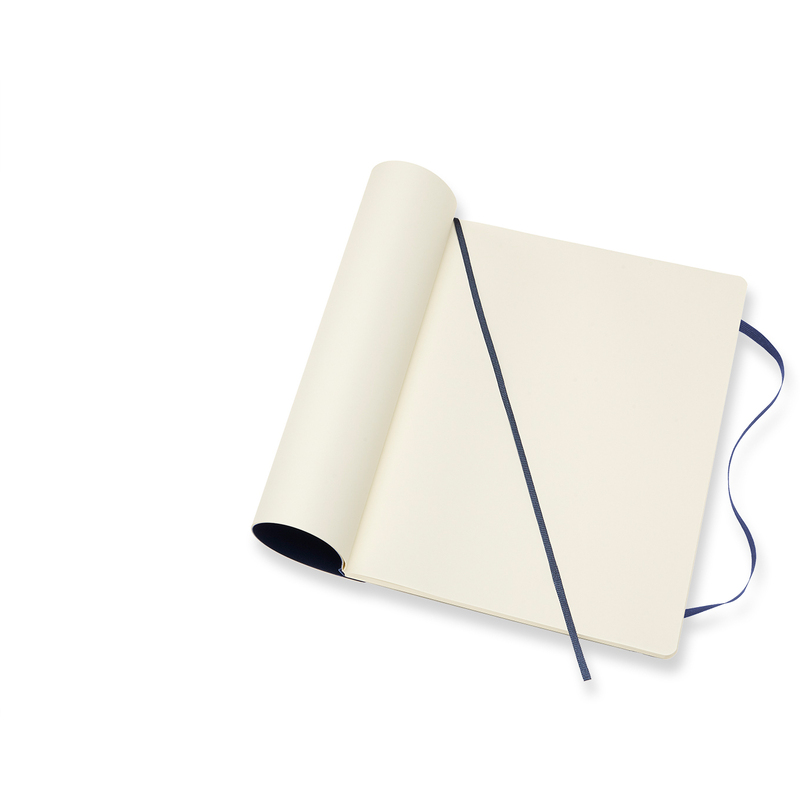 Moleskine Classic Notizbuch, Softcover, 190 x 250 mm, blanco, saphirblau - 8055002854788_03_ow