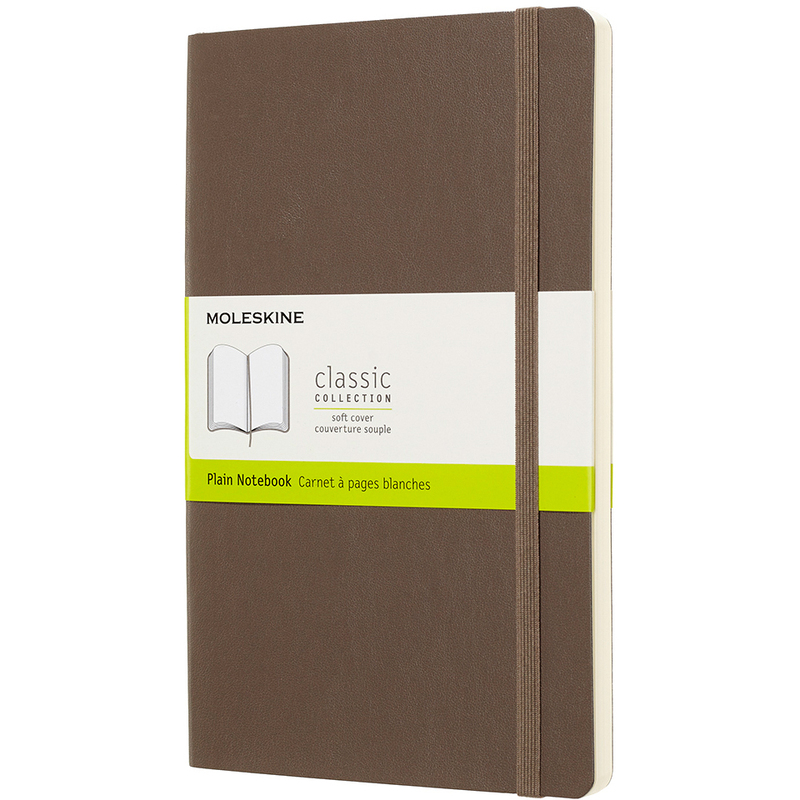 Moleskine Classic Notizbuch, Softcover, A5, blanco, erdbraun - 8058341715536_01_ow